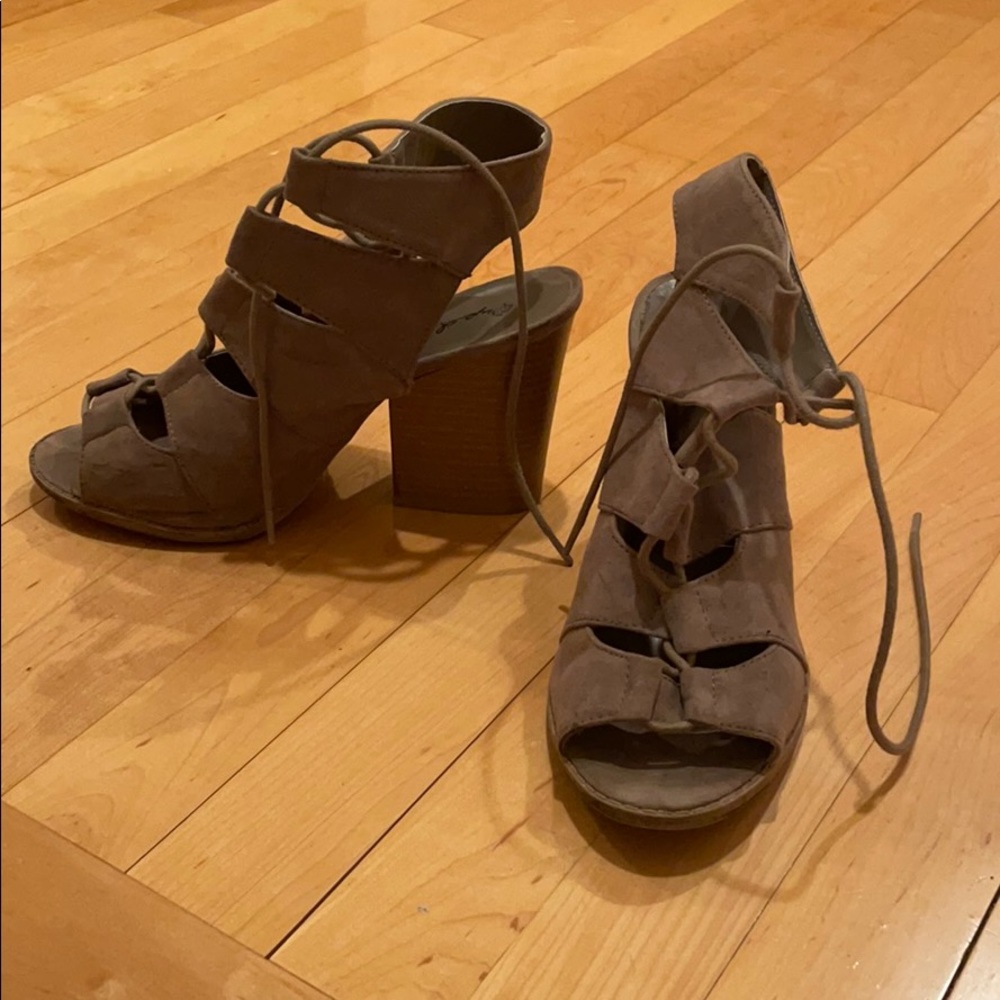 Taupe colored heels